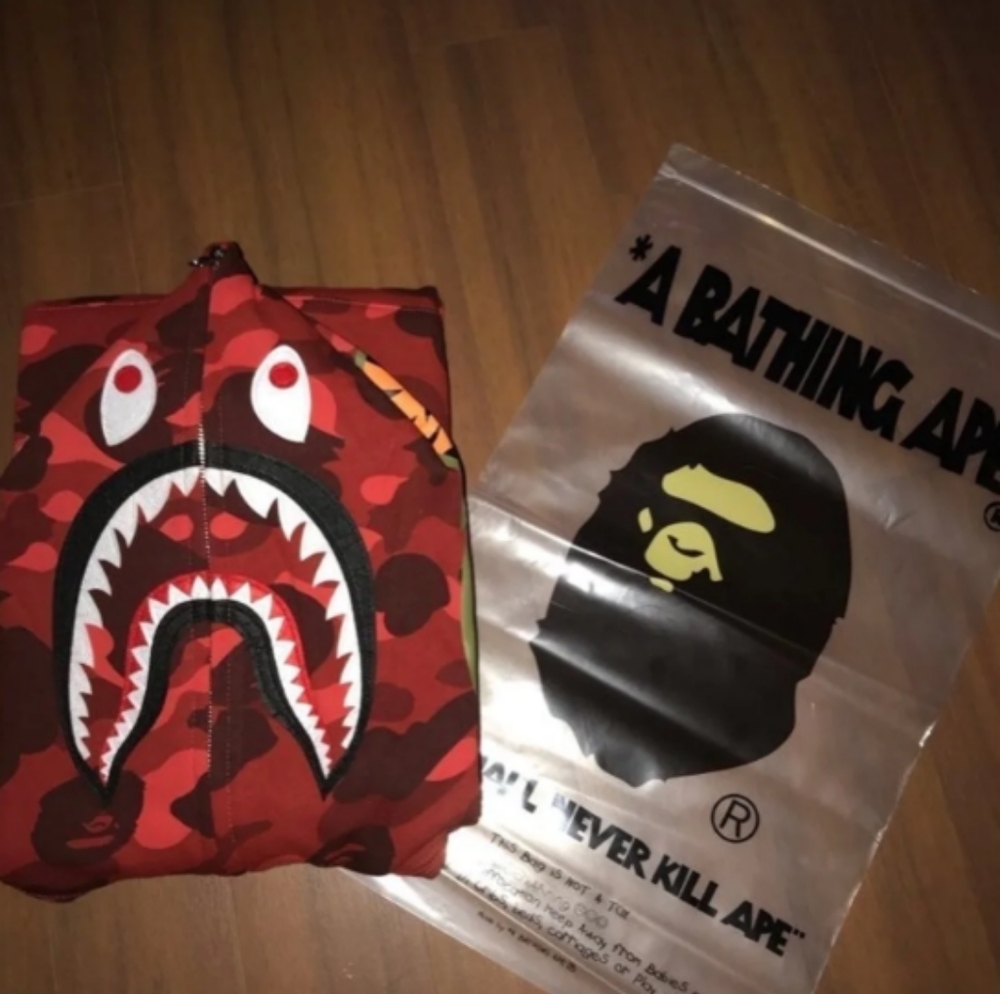 Red bape jacket